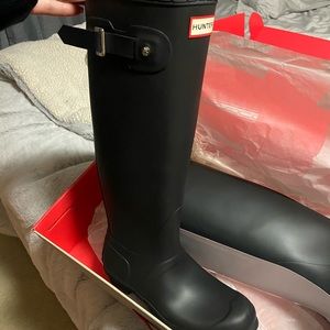 Women’s Tall Hunter Rain boots (Black)